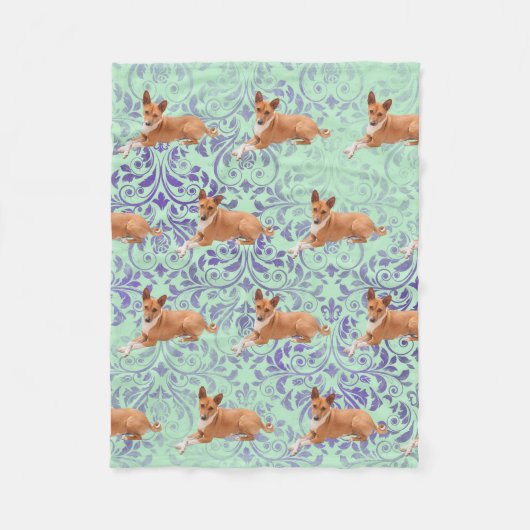 Basenji hond fleece deken (Voorkant)