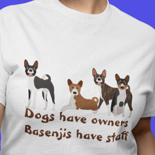 Basenji Hond Grappige Honden Hebben Eigenaars T-shirt