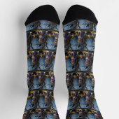 Basenji Hond grillig Halloween schilderij Sokken (Top)