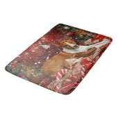 Basenji Hond Kerstfeest Badmat (Gekanteld)