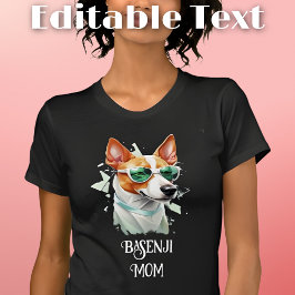 Basenji Hond Moeder Zonnebril T-shirt