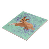 Basenji hond tegeltje (Zijkant)