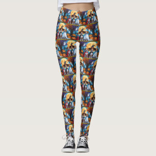 Basenji Honden Pompoen Halloween Grappig Leggings