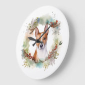 Basenji Kerstkrans feestelijke pup Grote Klok (Hoek)