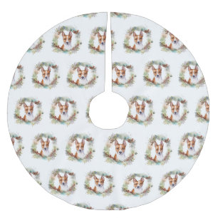 Basenji Kerstkrans feestelijke pup Kerstboom Rok