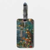 Basenji Kerstvakantie Bagagelabel (Achterkant verticaal)