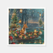 Basenji Kerstvakantie Servet (Voorkant)