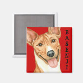 Basenji-kleurenblok Magneet (Voorkant / Achterkant)