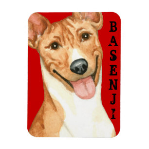 Basenji-kleurenblok Magneet