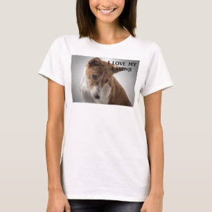 basenji liefde met foto t-shirt