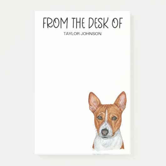 Basenji liefhebber post-it® notes (Voorkant)