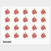 Basenji Love Ronde Sticker (Vel)