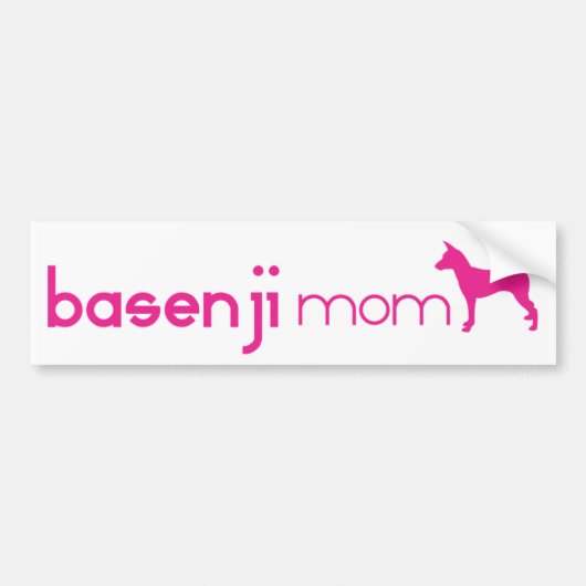 Basenji-moeder Bumpersticker (Voorkant)