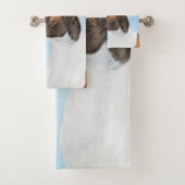 Basenji Painting - Cute Original Art Bad Handdoek (Insitu)