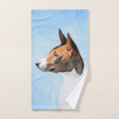 Basenji Painting - Cute Original Art Bad Handdoek (Handdoek)