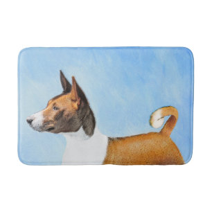 Basenji Painting - Cute Original Art Badmat