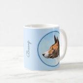 Basenji Painting - Cute Original Art Koffiemok (Voorkant rechts)