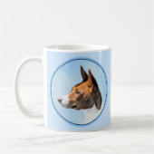 Basenji Painting - Cute Original Art Koffiemok (Links)