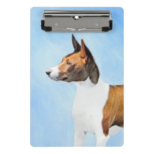 Basenji Painting - Cute Original Art Mini Klembord (Voorkant)