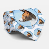 Basenji Painting - Cute Original Art Stropdas (Opgerold)