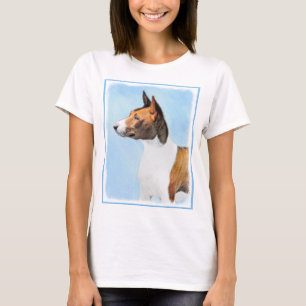 Basenji Painting - Cute Original Art T-shirt