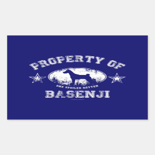 Basenji Rechthoekige Sticker