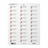 Basenji Return Address Label (Full Sheet)