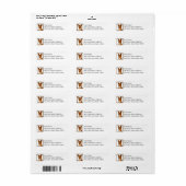 Basenji Return Address Labels (Full Sheet)