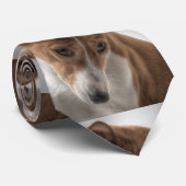 basenji stropdas (Opgerold)