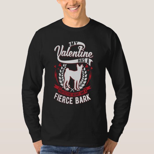 Basenji Valentine's Day Congo Terrier Basenji 1 T-shirt (Voorkant)