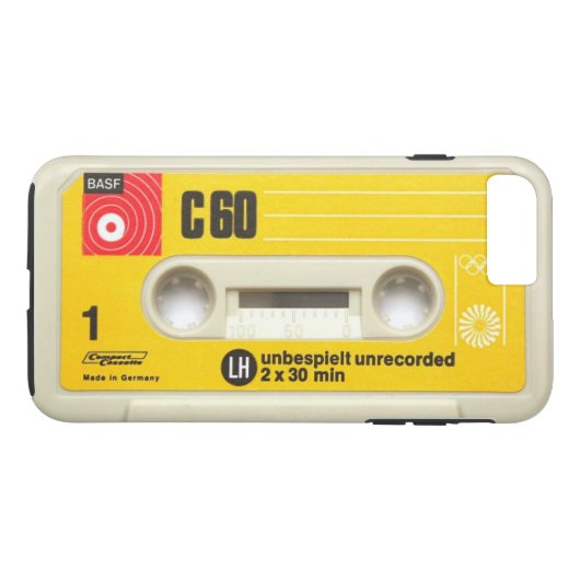 BASF Audio Cassettebandje LH C 60 Case-Mate iPhone Case (Achterkant (Horizontaal))