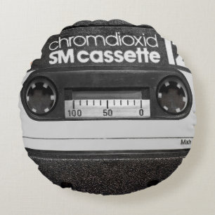 BASF Cassette: Collector's Item Rond Kussen