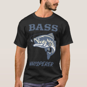 Basfluisteraar Grappige Vissen T-shirt