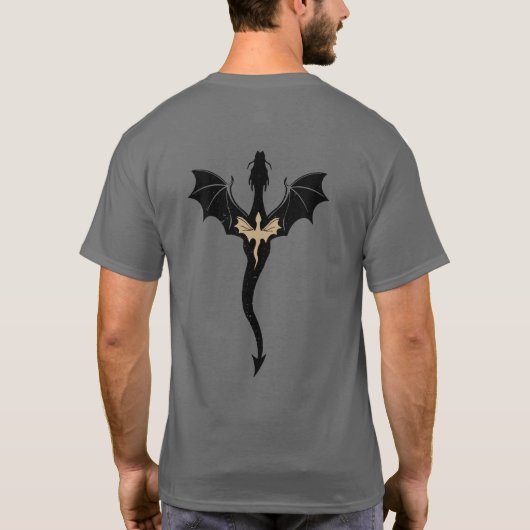 Basgiath War College officieuze vierde vleugel Mer T-shirt (Achterkant)