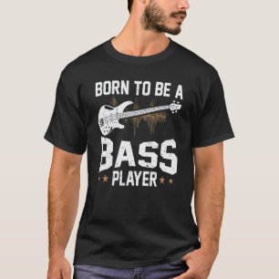 Basgitaar Grafische vrouwen en mannen basgitarist T-shirt