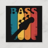 Basgitaar Vierkante Visitekaartje (Achterkant)