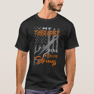 Basgitarist Basgitaar Usa Vlag Bassist Zegt T-shirt