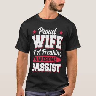 Basgitarist Gitarist Basist Echtgenote T-shirt