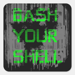 Bash Uw Shell PC laptop sticker