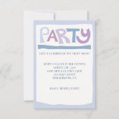 BASHERT Jewish Wedding Invitation Reception Kaart (Voorkant)