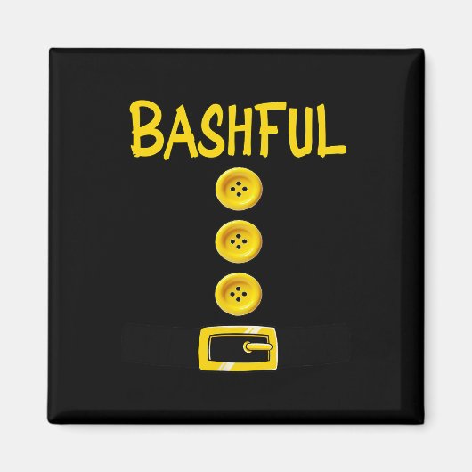 Bashful Dwarf Halloween Costume Color Matching Bas Magneet (Voorkant)