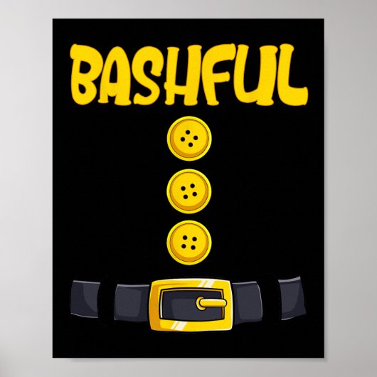 Bashful Halloween Dwarf Costume Color Matching Poster (Voorkant)