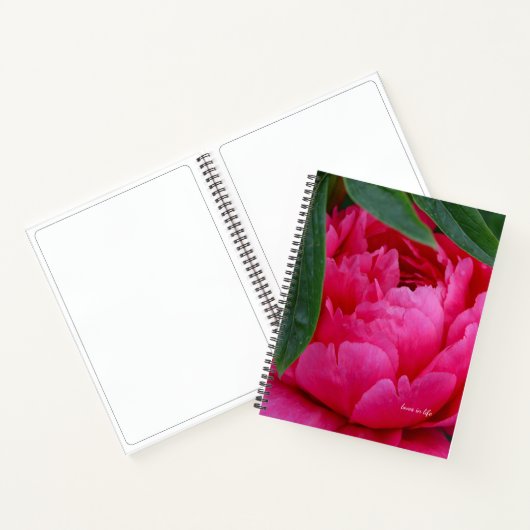 Bashful Pink Peony Notitieboek (Binnen)