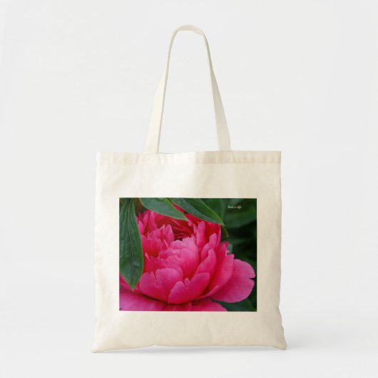 Bashful Pink Peony Tote Bag (Voorkant)