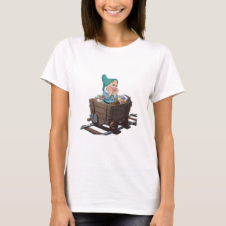 Bashful Snow White Mining Cart Diamond Art T-shirt
