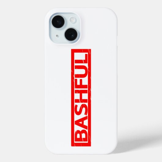 Bashful Stamp Case-Mate iPhone Case (Achterkant)