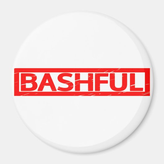 Bashful Stamp Magneet (Voorkant)