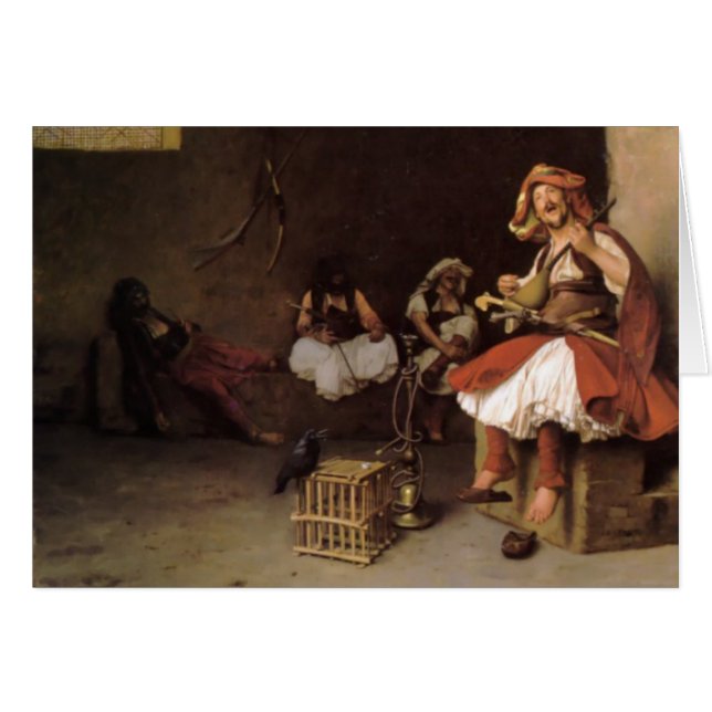 "Bashi-Bazouk Singing" door Jean Leon Gerome (Voorkant Horizontaal)