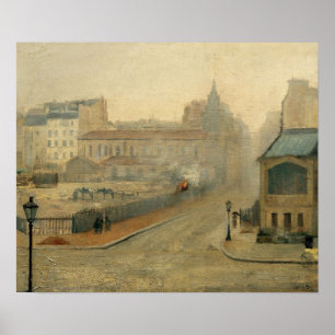 Bashkirtseff - in de mist poster