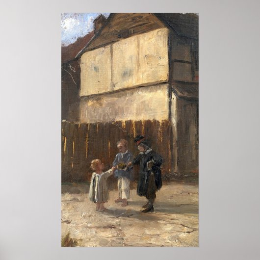 Bashkirtseff - jongens in een baard poster (Voorkant)